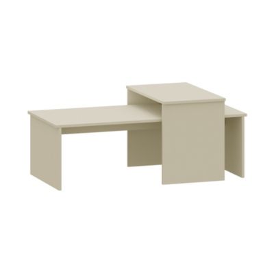 Set de 2 tables basses gigognes Sotapim sable en.casa