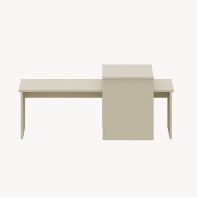 Set de 2 tables basses gigognes Sotapim sable en.casa