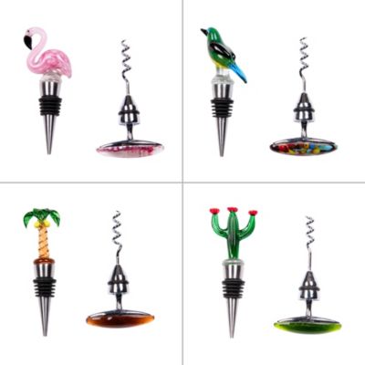 Set de 2 tire-bouchon été (1 modèle aléatoire)