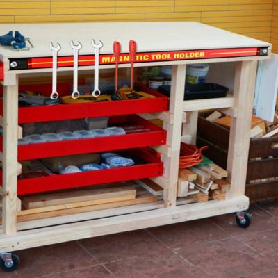 DEUBA® Barre Magnétique Pour Outils 60 Cm Aimant Puissant Rangement Outils Barre Aimantée Murale Charge Max. 23 Kg - Bricolage