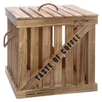 Set de 3 boîtes cagettes "Colonial" - Atmosphera