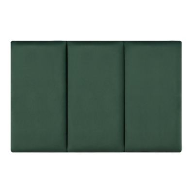 Set de 3 coussins muraux Carpino en velours 60 x 30 cm vert foncé neu.haus