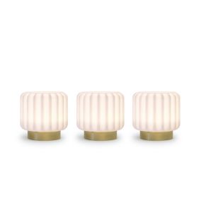 Set de 3 lampes Dentelles 9cm en PVC - Atelier Pierre