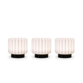 Set de 3 lampes Dentelles 9cm PVC Atelier Pierre