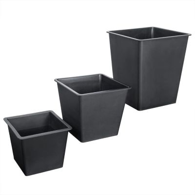Set de 3 Pots de Fleurs en Polyrotin Ivoire Cache Pot