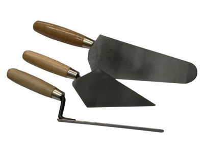 Set de 3 truelles ronde, pointu, joint plat