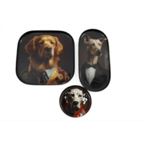 Set de 3 videpoches en métal Chiens