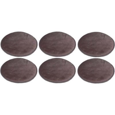 Set de 6 galettes de chaises en velours 34 cm