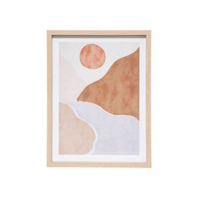 Set de 8 affiches encadrées"Paysage" - sous-verre - Atmosphera