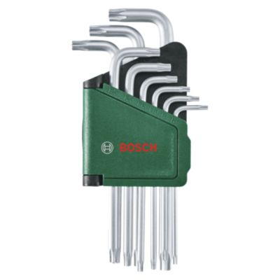 Set de 9 clés Torx Bosch - TX8 à TX40 - acier S2 - 1600A02Z9C