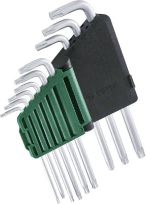Set de 9 clés Torx longues - 1600A02Z9C - Bosch - TX8 à TX40