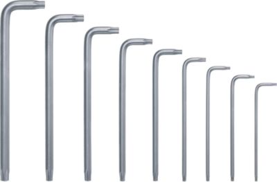 Set de 9 clés Torx longues - 1600A02Z9C - Bosch - TX8 à TX40