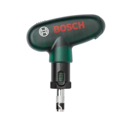 Set de 9 embouts de vissage et 1 tournevis à main à cliquet de poche Bosch