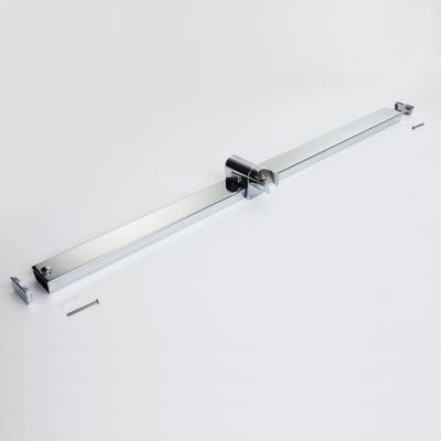 Set de douche barre de douche NT127 - Avec flexible effet métal, Sans douchette, Avec coude mural DS40