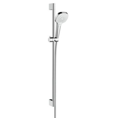 Set de douche Croma Select E 110 Vario / Unica'Croma 0,90m + Mitigeur Monocommande de Douche, Chrome (71600000-CromaSelectE)