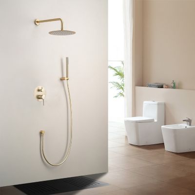 Set de douche encastré LOMAZOO Solara doré
