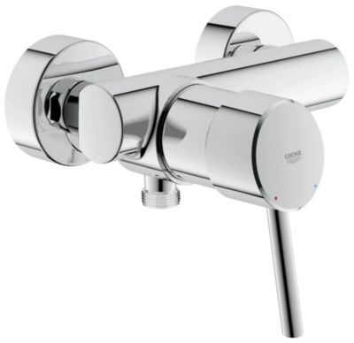 Set de douche Mitigeur monocommande 1/2 Concetto + Douchette stick 1 jet Euphoria Cosmopolitan, Chrome (32210001-Euphoria)