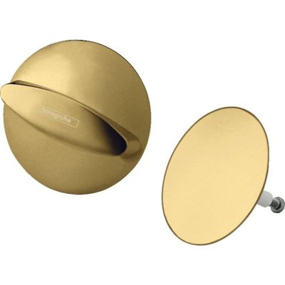 Set de finition vidage baignoire HANSGROHE Flexaplus aspect doré poli