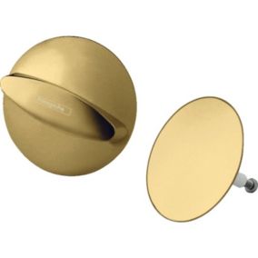 Set de finition vidage baignoire HANSGROHE Flexaplus aspect doré poli