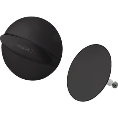 Set de finition vidage baignoire HANSGROHE Flexaplus noir mat