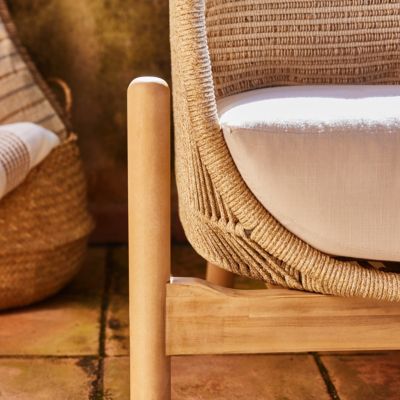 Set de jardin 4 places 2 tables 80cm - Provenza