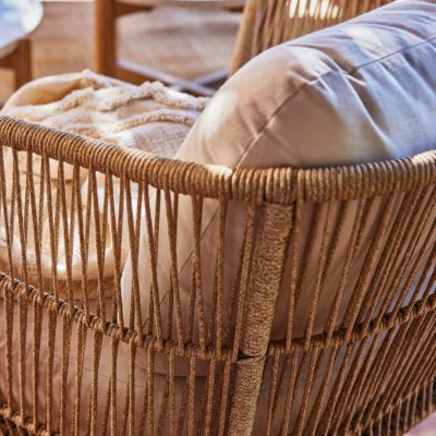 Set de jardin 4 places et une table ronde 80cm - Provenza