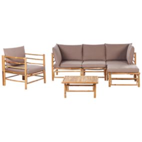 Set de jardin CERRETO Bambou Taupe