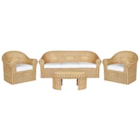 Set de jardin LIVADEIA Rotin Naturel