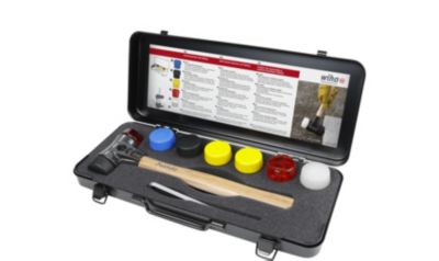 Set de marteaux de protection Wiha 44008 - manche Hickory 280 mm, 8 têtes interchangeables