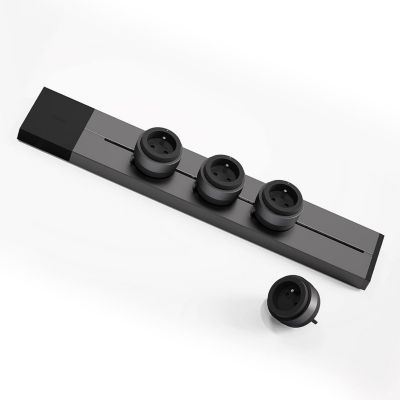 SET de Multiprise Murale pour cuisine, Rail de prise électrique amovible 50cm et 4 Adaptateurs - GONEO