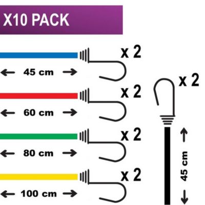 Set de rangement de 10 tendeurs Master Lock