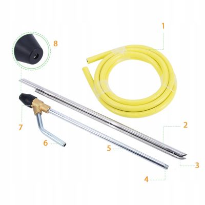 Set de Sabler Renforcé SL04 - Pression 170 Bar, Débit 10 L/min, Tuyau 3 M, Buse Porcelaine, Acier Trempé