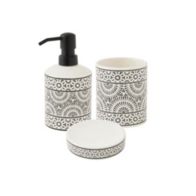 Set de salle de bain 3 pièces en porcelaine