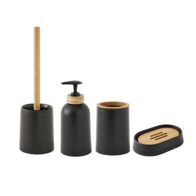 Set de salle de bain 4 pièces en bambou 4 pièces