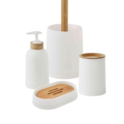 Set de salle de bain 4 pièces en bambou 4 pièces