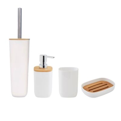 Set de salle de bain 4 pièces en bambou