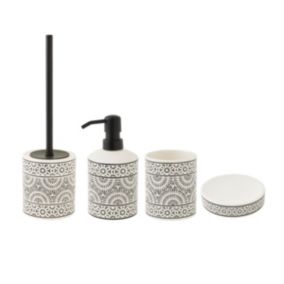 Set de salle de bain 4 pièces en porcelaine