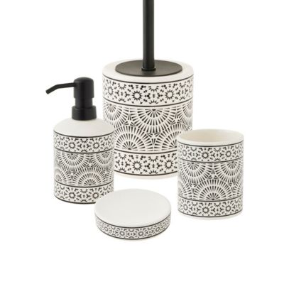 Set de salle de bain 4 pièces en porcelaine