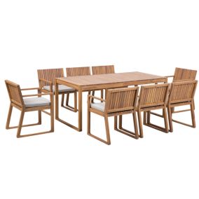 Set de salle à manger Bois Taupe SASSARI