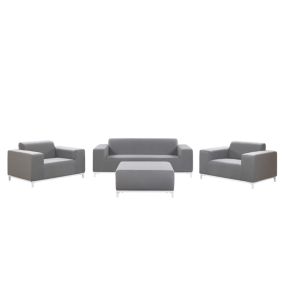 Set de salon ROVIGO Polyester Gris