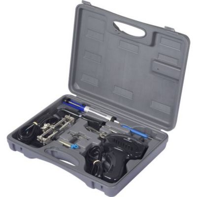 Set de soudure SK 3000 588527 - pistolet 100 W et fer 30 W, mallette complète.