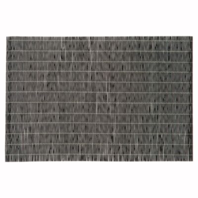 Set de table en bambou noir (45x30 cm - Noir)