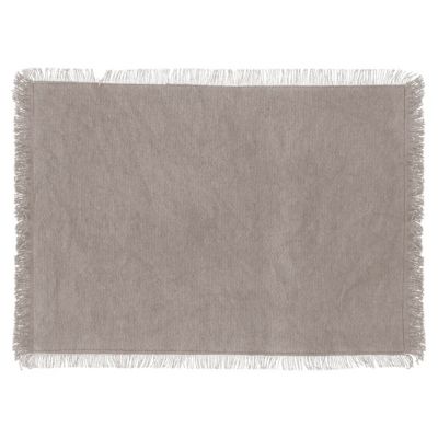 Set de table en coton 30 x 45 cm Mahas gris