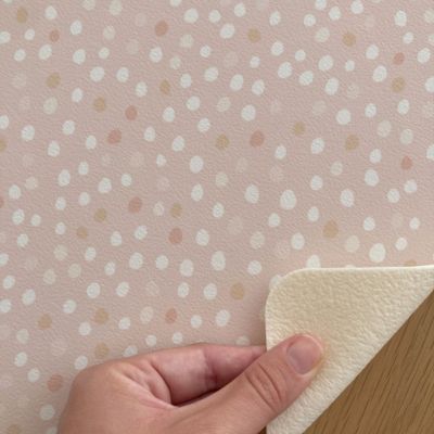 Set de table en vinyle pois rose 30x40 cm