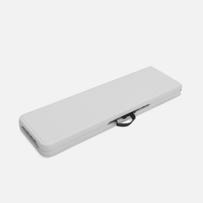 Banc Pliable Blanc 180cm - Banc Pliant Pour Table De Camping - Banc Pliable Résistant Idéal Pour Camping, Baptêmes, Mariages, Pique-nique, Buffets Et Grillades