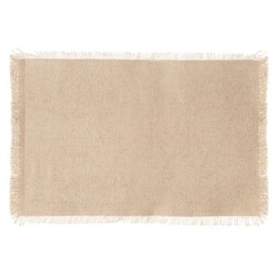 Set de table à franges (45x30 cm - Beige)