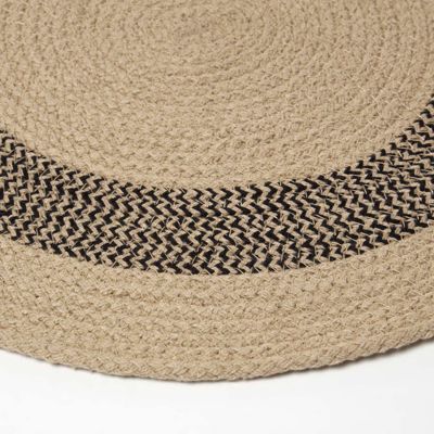 Set de table rond en coton beige, lot de 4 - HOMESCAPES