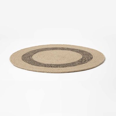Set de table rond en coton beige, lot de 4 - HOMESCAPES