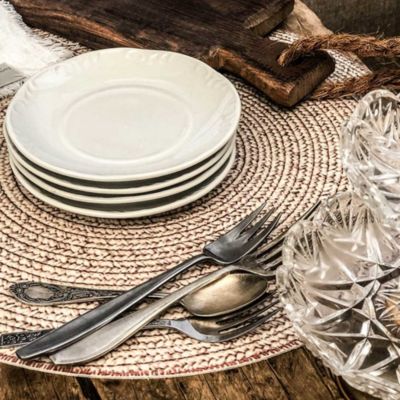 Set de table rond en Vinyle Beija Flor Façon tressage Modèle PB2