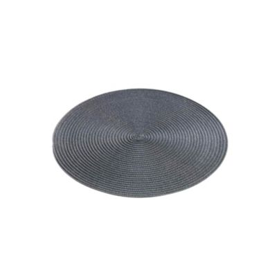 Set de table rond et coloré (35 cm - Gris anthracite)